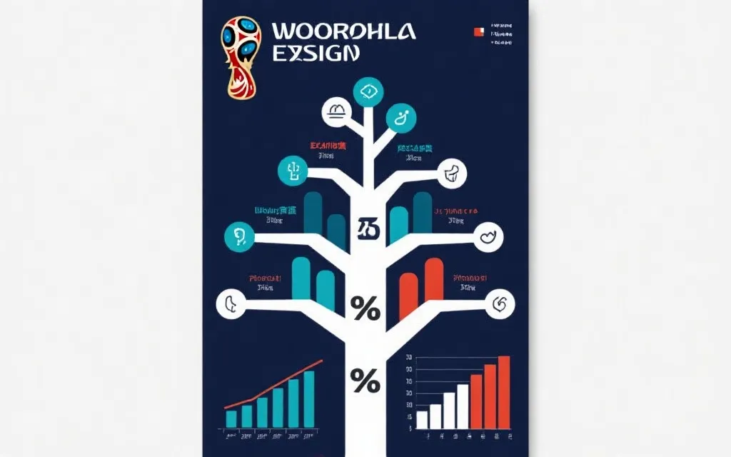 淘汰赛对阵树与概率条形图的视觉化展示